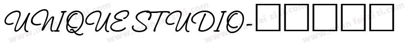 UNIQUE STUDIO字体转换